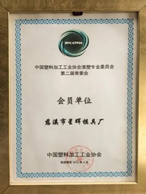 XINGHUl MOULD is a member unit of ChinaPlastics Processing Industry