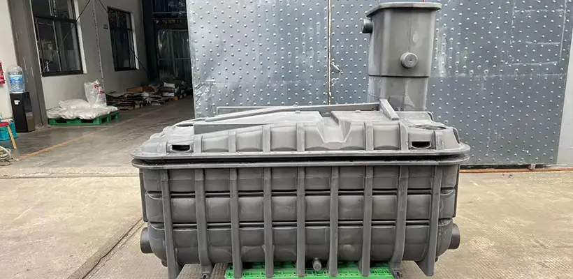 Rotoplastic products can be made in very simple and very complex structures