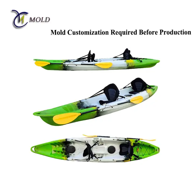 Rotomolded Double Seated Sea Kayak Durable Plastic Tandem Kayak Mold