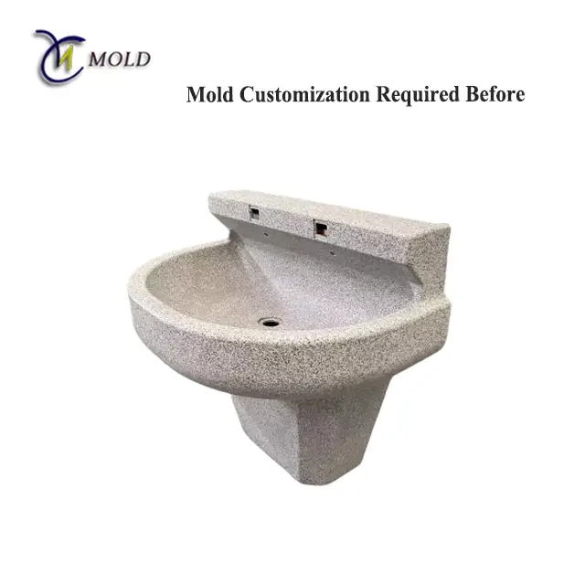 Wall-Mounted HandWashing Fountain - Custom-Made with Imitation Stone Texture