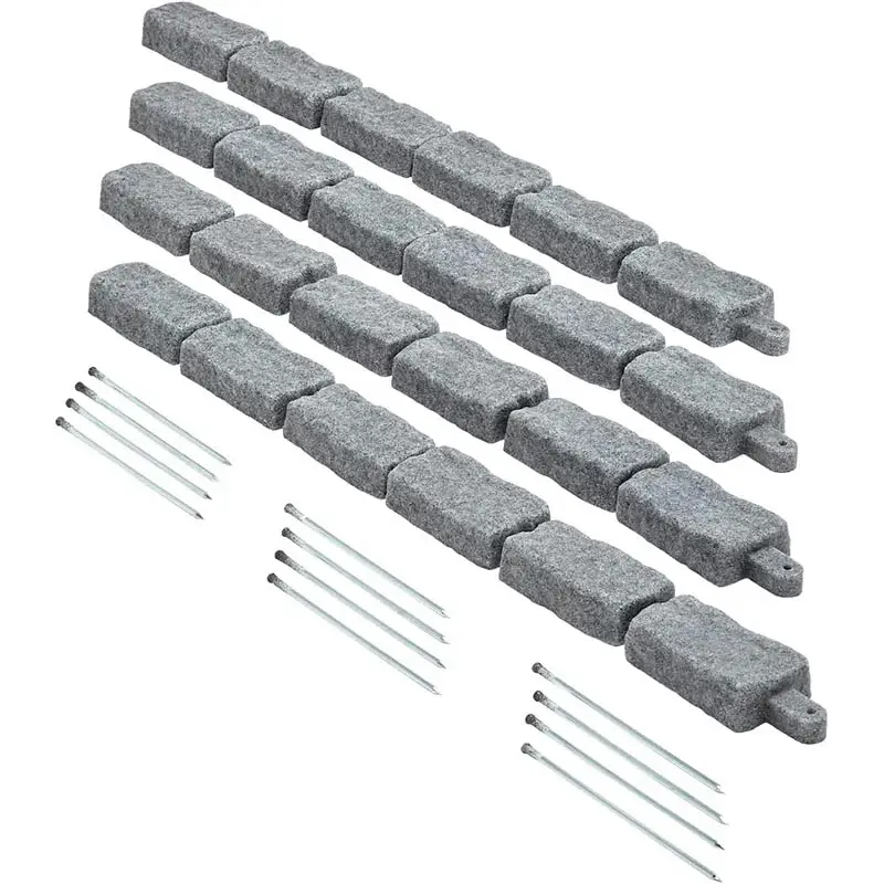 XINGHUI Landscape Edging | Garden Edging Border | Faux Stone Bricks for Lawn edging