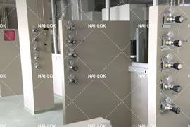 Gas laboratory pipeline