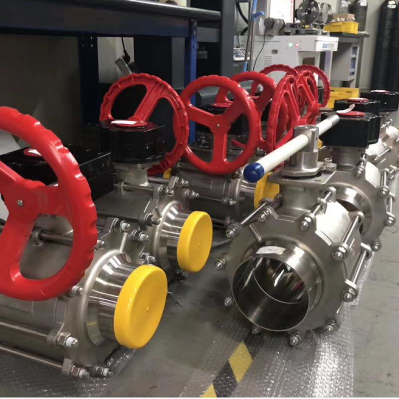 China manufacturer 6 Inch 3 PC weld ball valve