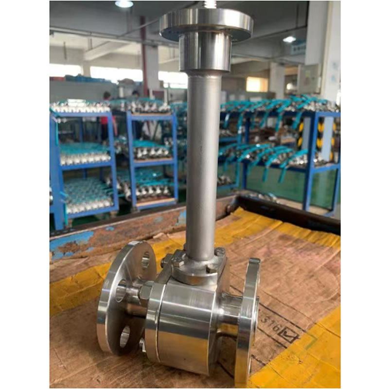 Factory price forged steel extension rod flange cryogenic ball valve for low temperature