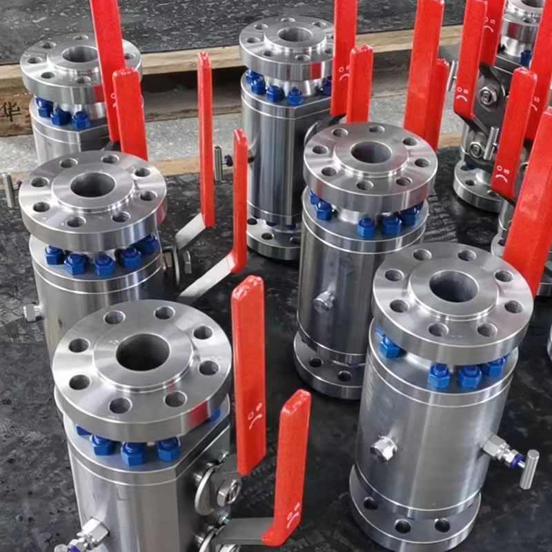 Alloy industrial double block and bleed ball valve flange for high pressure 2500LB