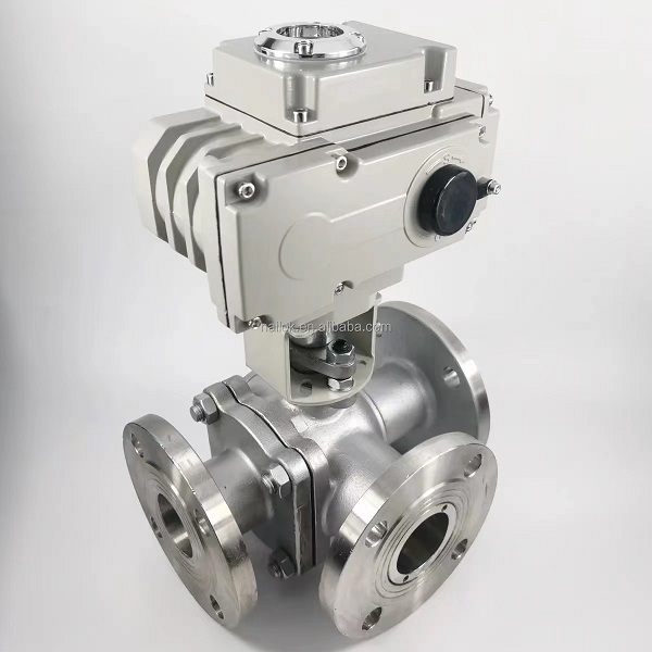 High Pressure Stainless ANSI 150# Flanged 3 Way Ball Valve Forged Steel Extension Rod Flange Ball Valve