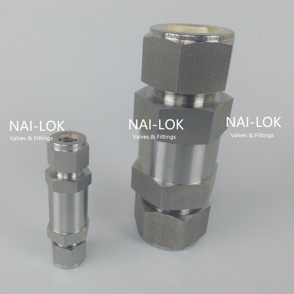 6000 Psi Stainless Steel Insturment Pressure Check Valve 1-1/4'' OD