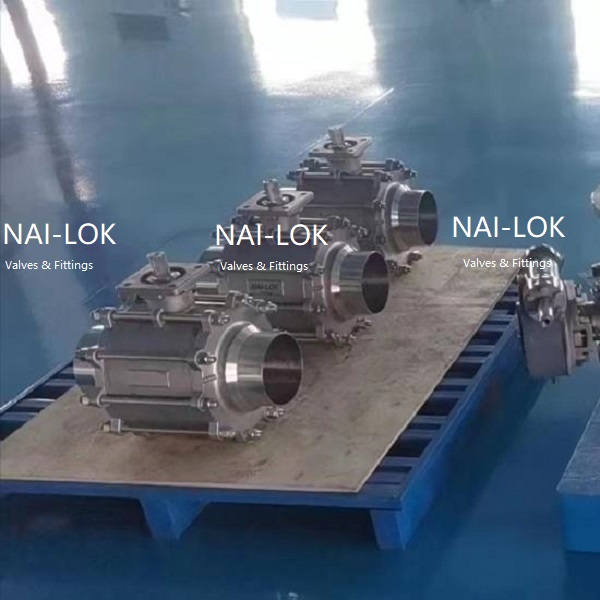 Three Piece Forged Steel Ball Valve Welding Manual Handwheel F316L Floating Ball Valve