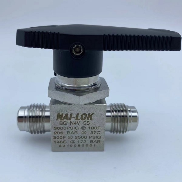 Stainless Steel 1PC Ball Valve 1/4 yn Metal Gasket Face Seal Fitting