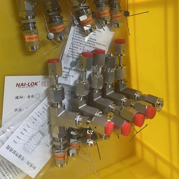 1/4 Female Face Seal Safety Relief Valve Cracking Pressure Range 15-6000psi