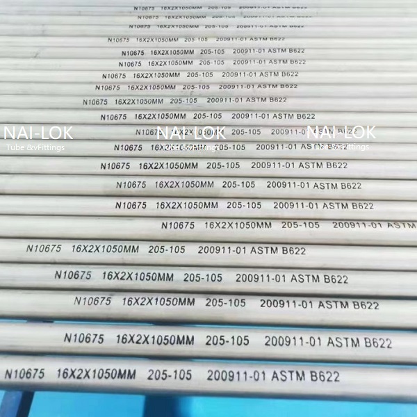 NAI-LOK Special Alloy Pipe Tubes Supplier, ASTM B622 UNS N10276 Seamless Tube 16x2x1050mm