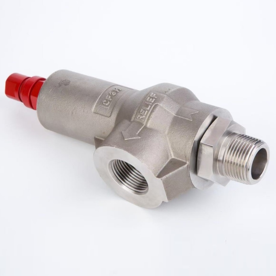 NAI-LOK High Performance Stainless Steel 316 Spring Loaded Full Bore Type Lever 3/4''FNPT x 3/4''MNPT Safety Valve