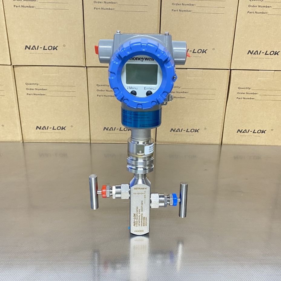 6000psi Tekanan Tinggi 2 Hala Injap Manifold Keluli Tahan Karat 1/2" NPT Wanita Serasi dengan Pemancar Rosemount