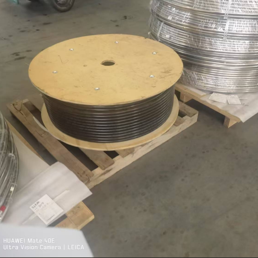 NAI-LOK PVC Coated SS316L Tubing Coil 3/8'' OD x 0.065'' WT ASTM A269 Bright Annealed Surface Stainless Steel Seamless or Welded Pipe