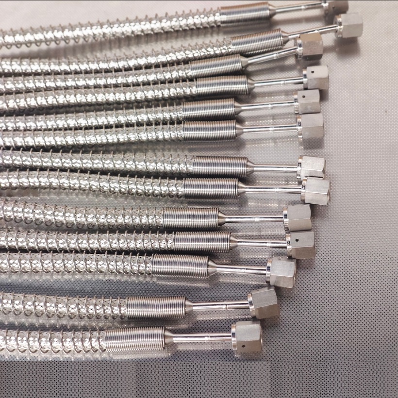 NAI-LOK 1/4" Flexible Metal Hose | 4000 PSI High Pressure Stainless Steel Hose with Female Face Seal Fitting