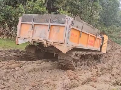 Stone Transport in Muddy Road