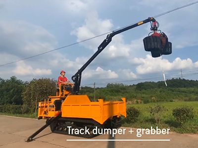 Operational Video of Crawler Dumper with Grab