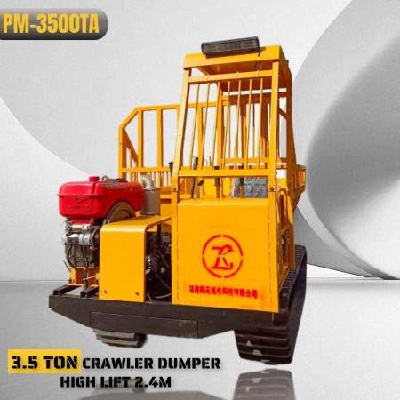 PM-3500 Scissor Lift 2.4m Crawler Dumper
