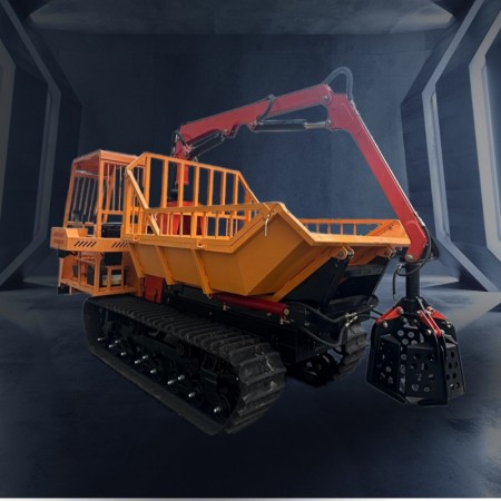 Equipped with  Crane Grab 5000kg Crawler Dumper