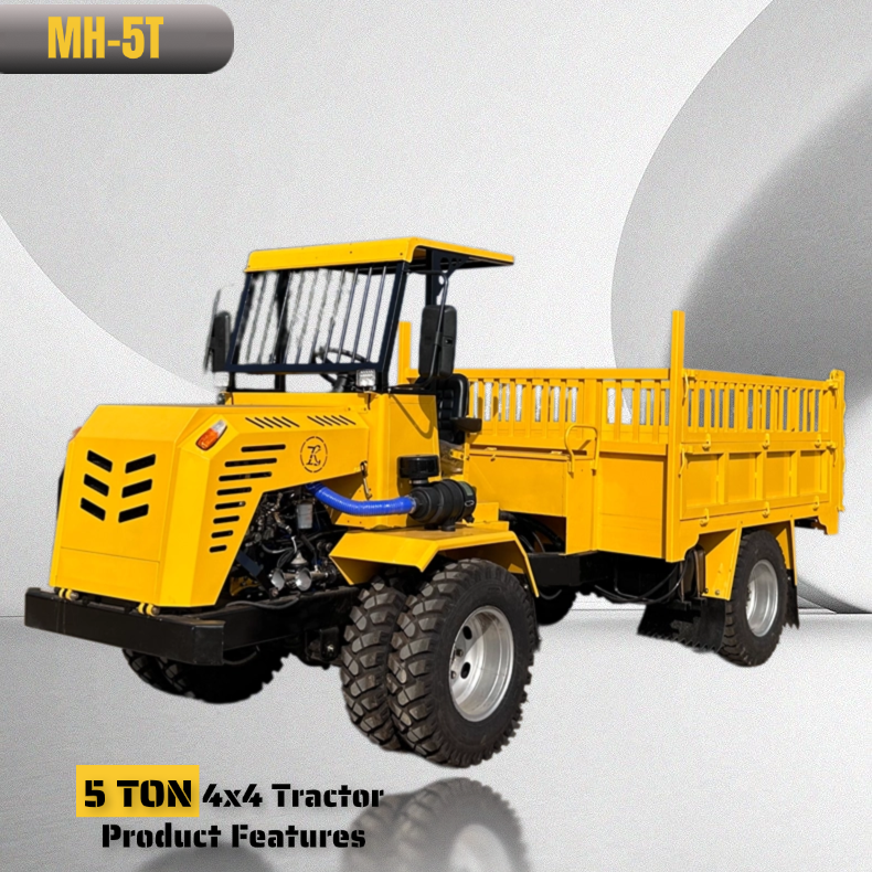 5 Ton Four-Wheel Dumper Trucks 4X4 Tractor ProductFeatures Diesel Drive Truck Price