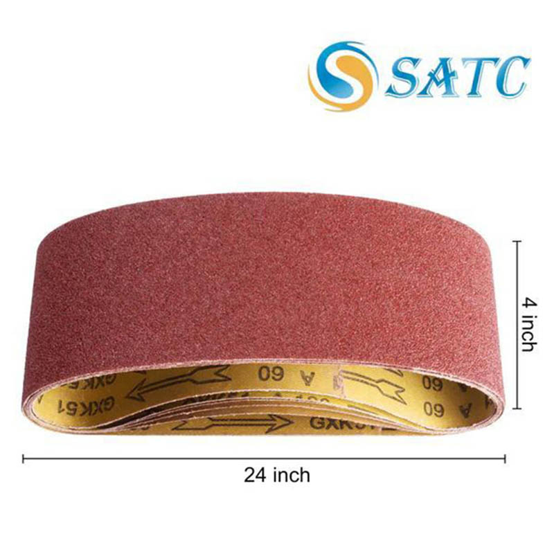 15-Pack 4x24 Sanding Belts Assorted Grit – 40/80/120 Aluminium Oxide