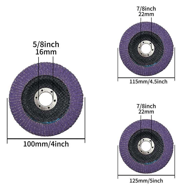 Cakera Kepak Jenis Jejari Lengkung Ungu 4'' 4.5'' 5'' 6'' 7'' - 40 60 ...
