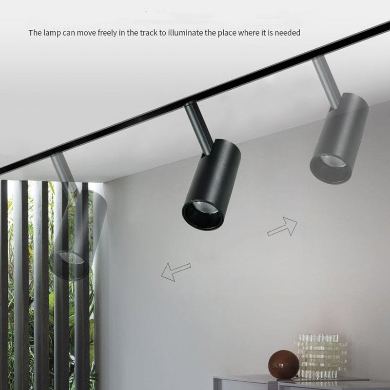 DC48V 12W 18W 24W 36W LED Adjustable Magnetic Track Light Easy ...