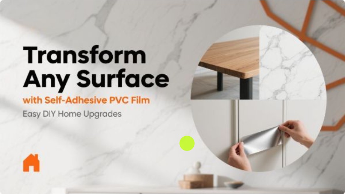ማንኛውንም ወለል በራስ ተለጣፊ የ PVC ፊልም ይለውጡ - ቀላል DIY የቤት ማሻሻያዎች