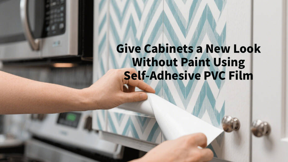 የራስ-ማጣበቂያ የ PVC ፊልም በመጠቀም ቀለም ሳይቀባ ካቢኔቶችን አዲስ መልክ ይስጡ