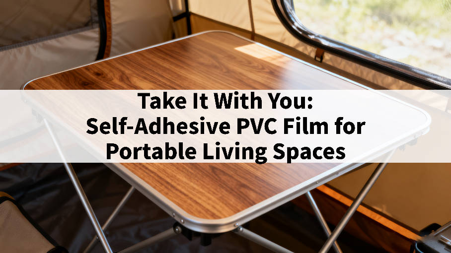 Zum Mitnehmen: Selbstklebende PVC-Folie für mobile Wohnräume