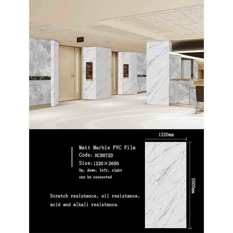 Adhesive Marble Decorative PVC Film for Wall Panel Furniture Cabinet door Decorative Lines