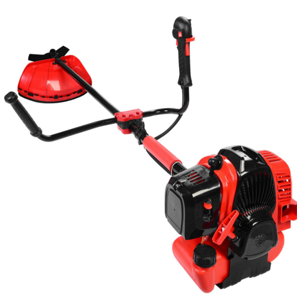 Trim hard-to-reach areas with a grass trimmer