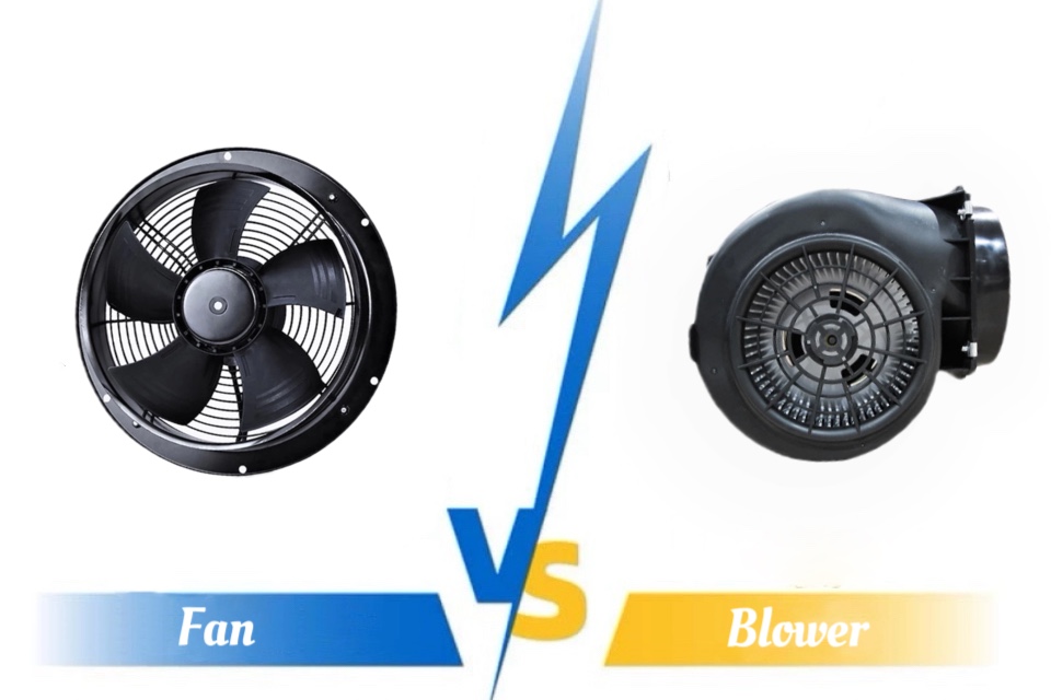 Diferença entre ventiladores e sopradores