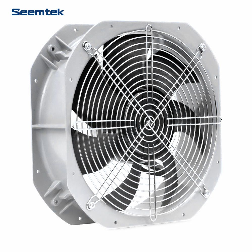 250 mm brezkrtačni DC kvadratni aksialni ventilator z 0–10 VDC/PWM nadzorom hitrosti