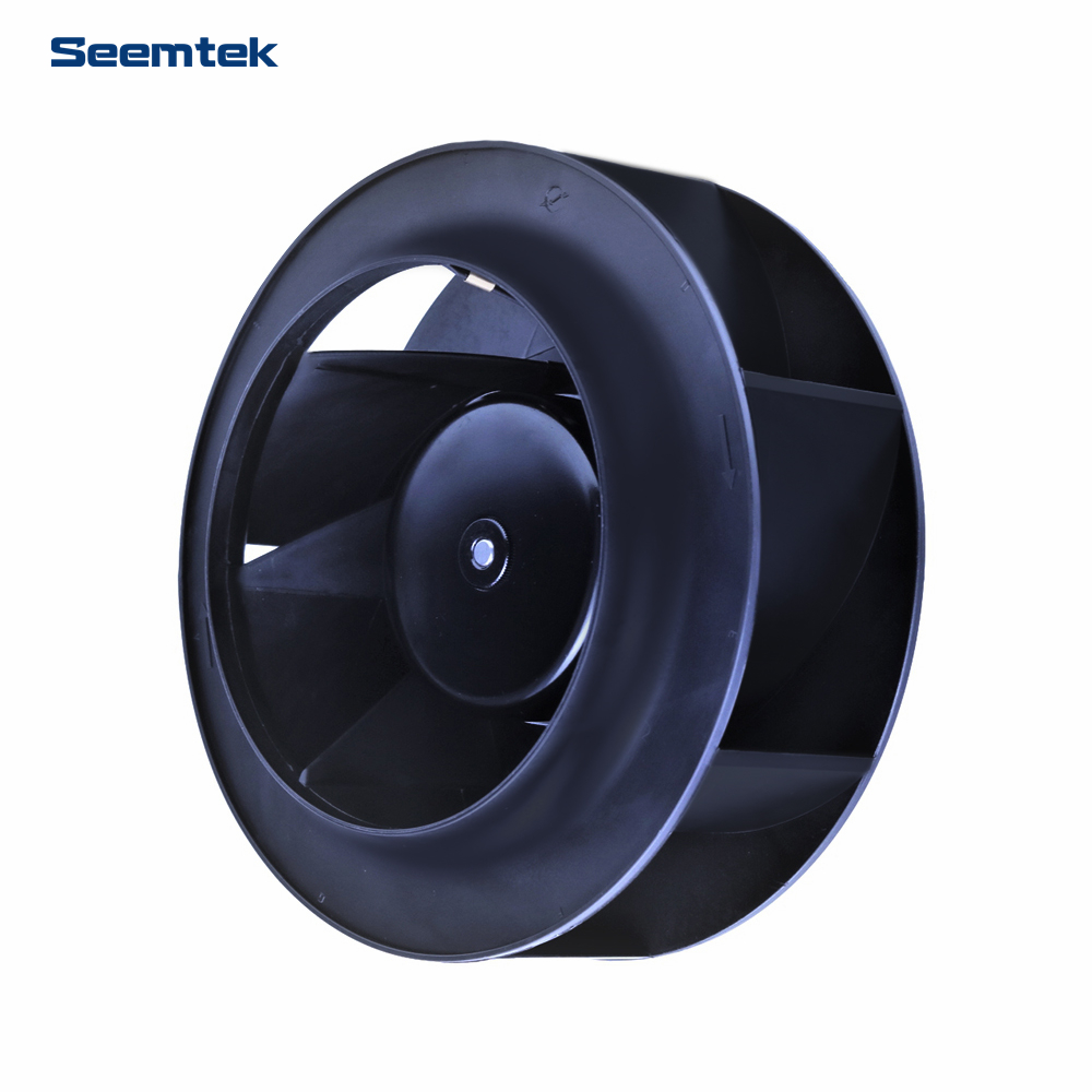225 mm skråtstillede blade Industriel 110V DC centrifugalkøleventilator