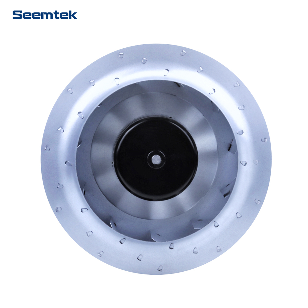 230V EC Motor 280mm Pergala Metal a Galvanîzekirî Fankera centrifûgal a paşverû ya bi xerckirina hêza kêm