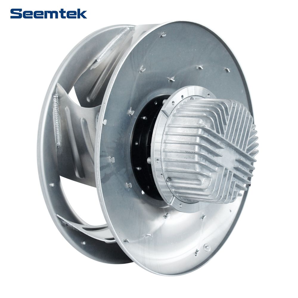 Seemtek 400mm industriell metall bakåtlutande pumphjul Centrifugal avgasfläkt
