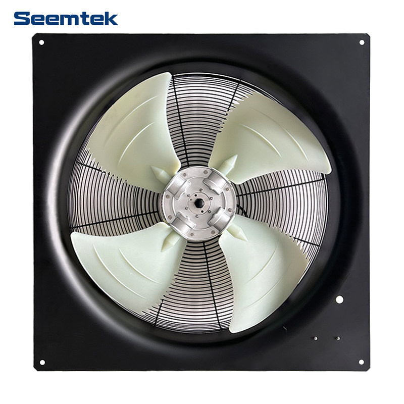 900mm 380V AC Rotor Dalam Penggerak Langsung Kipas Ventilasi Aliran Aksial AC Tiga Fase