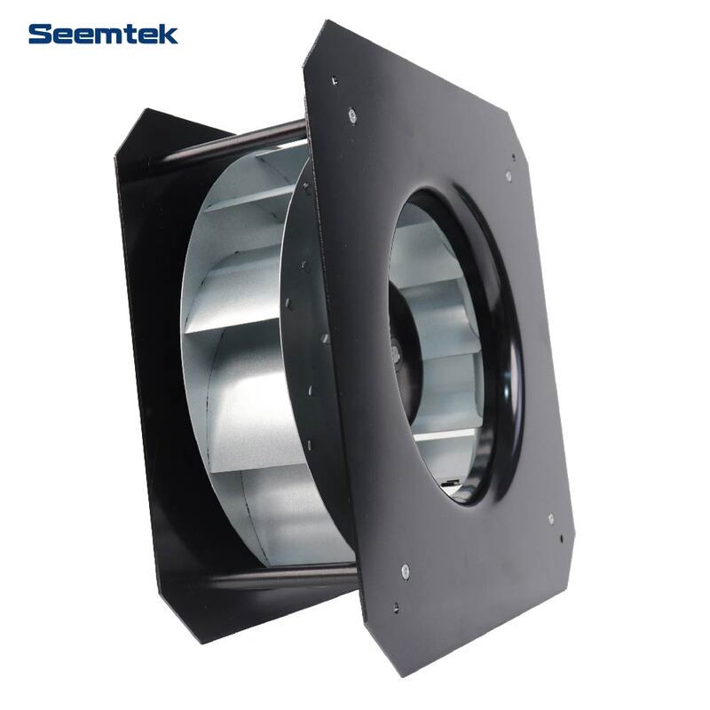 250mm Uxinzelelo oluPhezulu ngasemva olugobileyo lwe-Motorized Impeller ene-Bracket EC Plug Fan