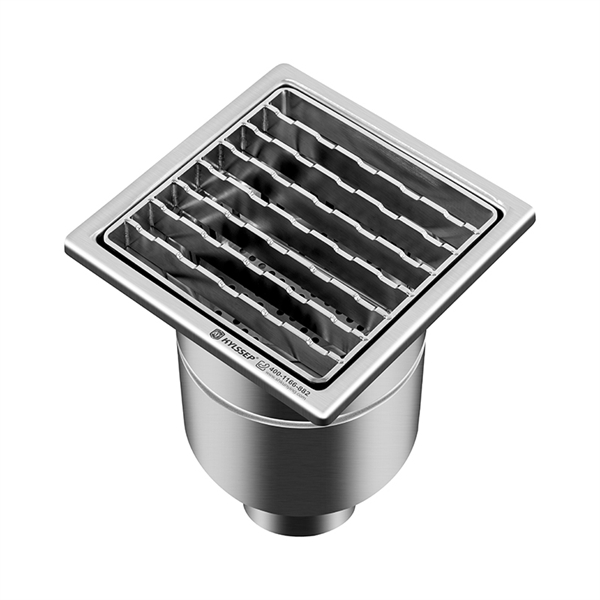 Elegantní a snadno čistitelný odvodňovací systém s mřížkou