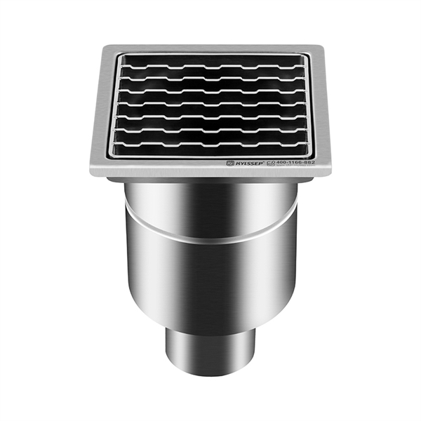 Stay safe with a slip-resistant stainless steel trough drain.