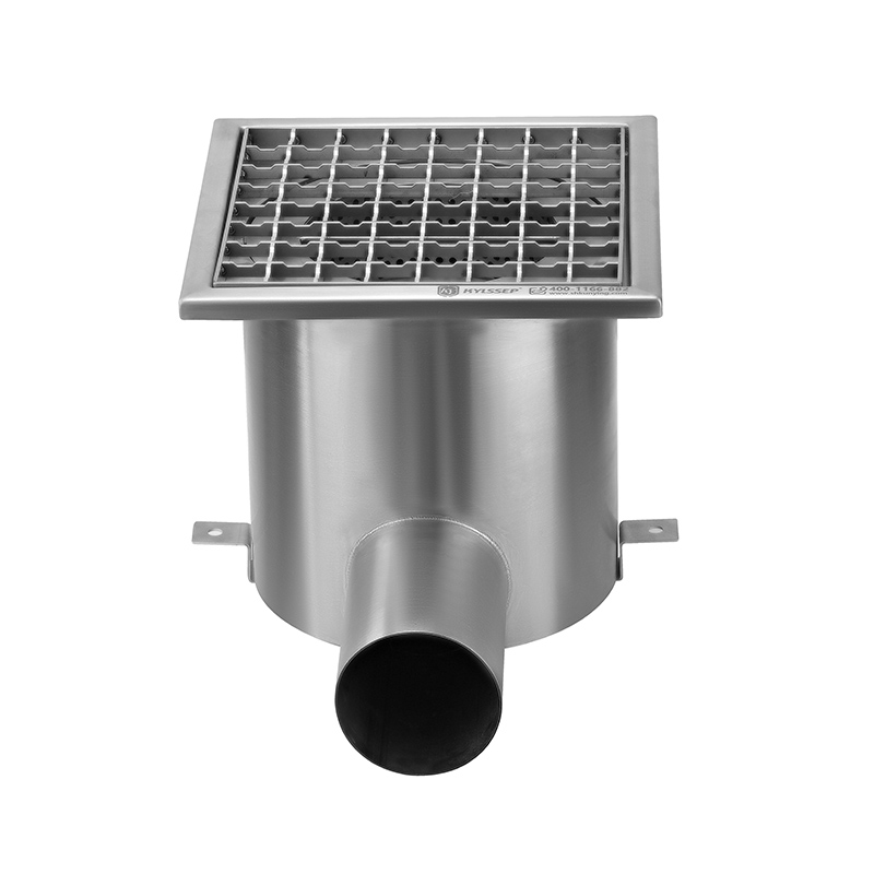 SUS304 Vertical Stainless Steel Industrial Floor Drain/area Drain/Point Drain for Food Industry KYDL-BT-DN50H