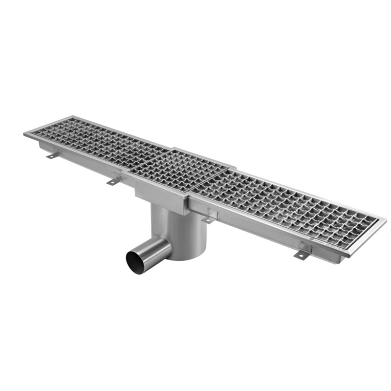 Built-in Slope Stainless V-Bottomed Trench Drain/Industrial High Flow Rate Stainless Channel Drains