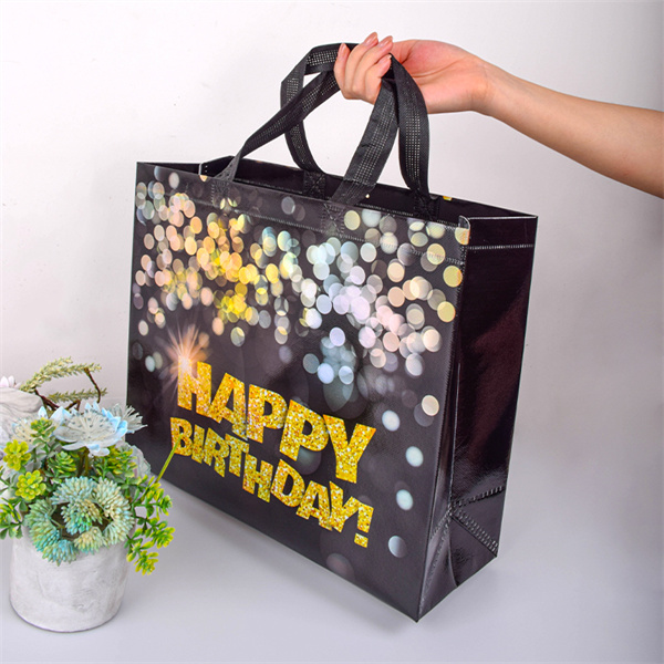 Reduce Your Carbon Footprint with the Sleek Black Reusable Bag
