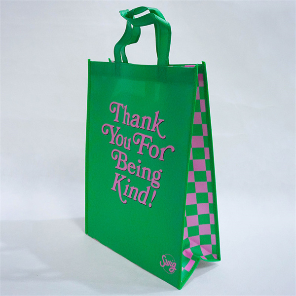 Made from durable but lightweight non-woven material Tote design is stylish and impressive
