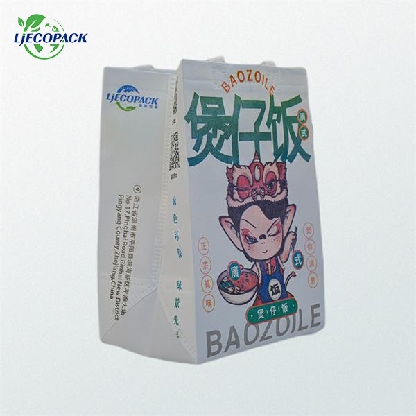 Different types of raw materials used in non-woven bag production.