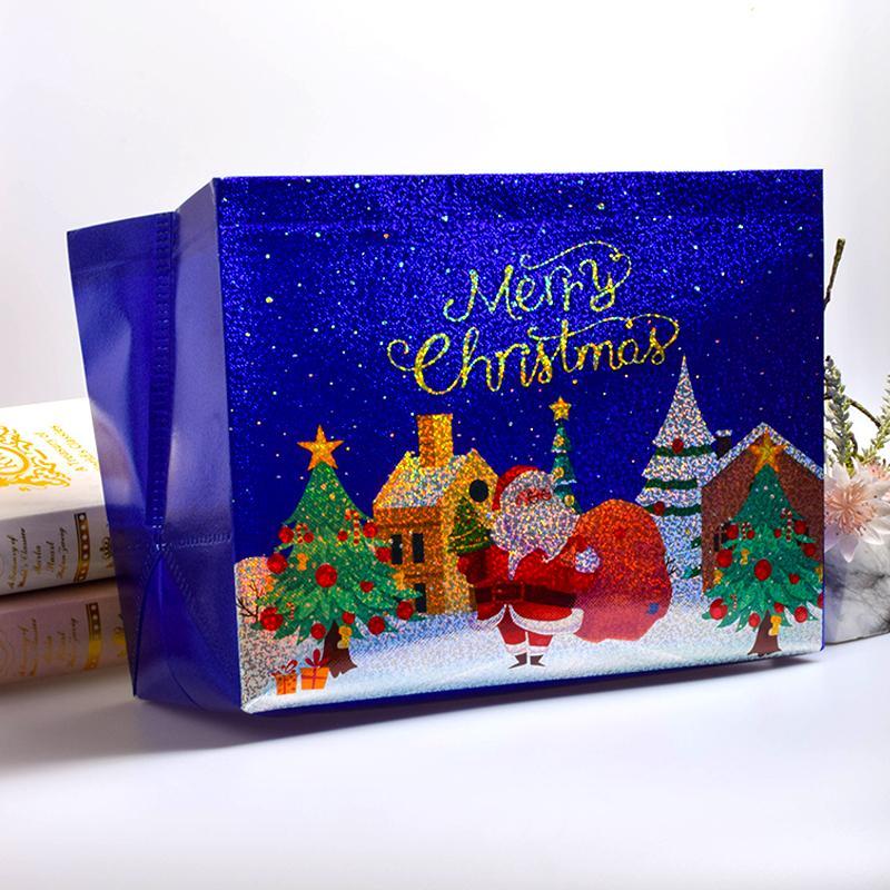 Supermarket christmas matte shopping bags