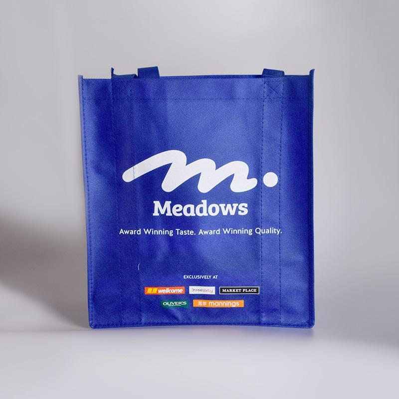 Blue heavy duty giant RPET tote bag