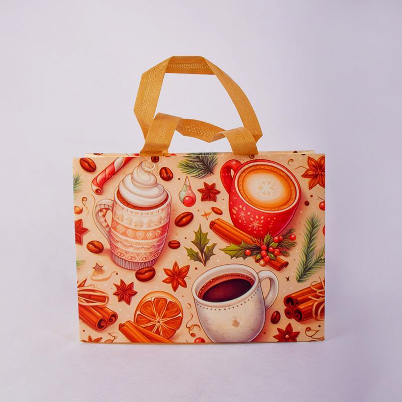 Warm colored food packaging bags