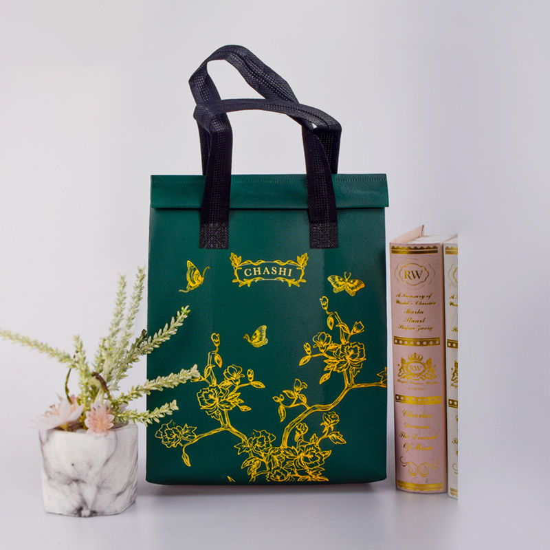 Dark green premium food insulation bag